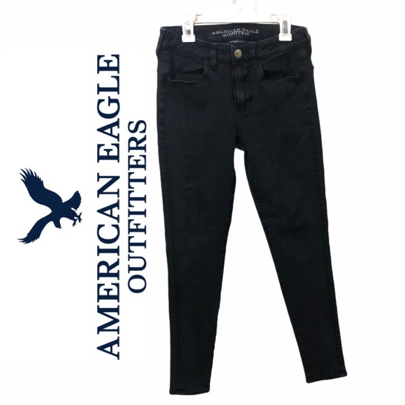 American Eagle Outfitters Denim - AE Hi-Rise Black Jegging 360° Super Stretch